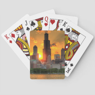 Jeu De Cartes View of Chicago's skyline from  Adler