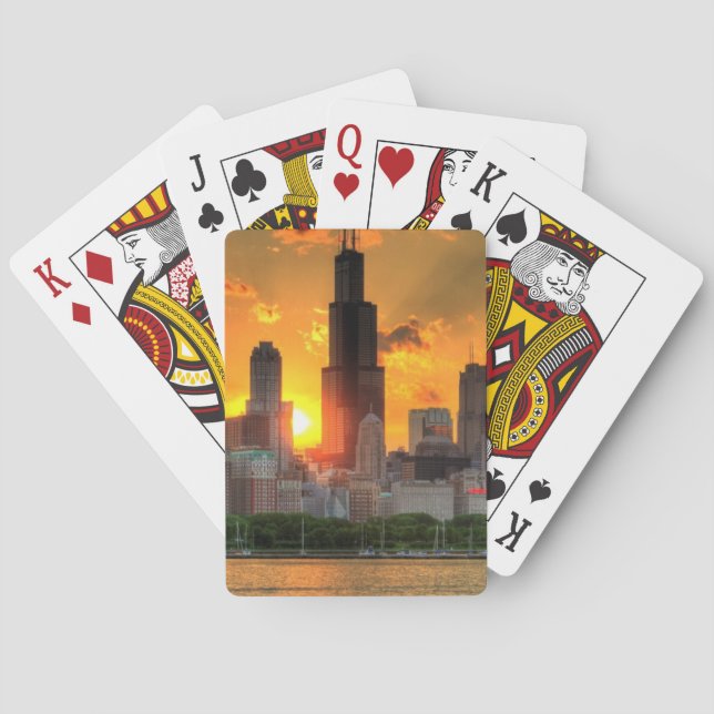 Jeu De Cartes View of Chicago's skyline from  Adler (dos)