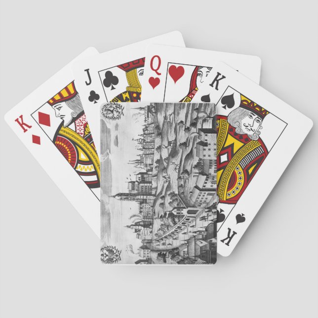 Jeu De Cartes View of Prague showing the Imperial Palace and the (dos)