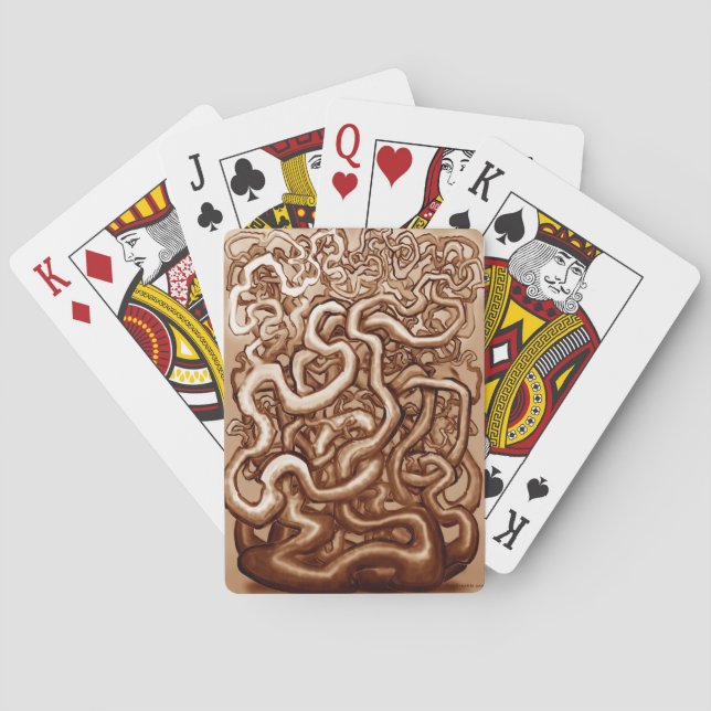 Jeu De Cartes Vignes Brown (dos)