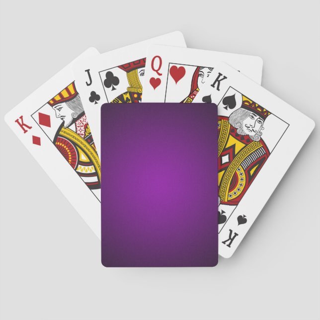 Jeu De Cartes Vignette Violet-Noir Grainy (dos)