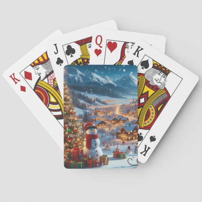 Jeu De Cartes Village de Noël (dos)