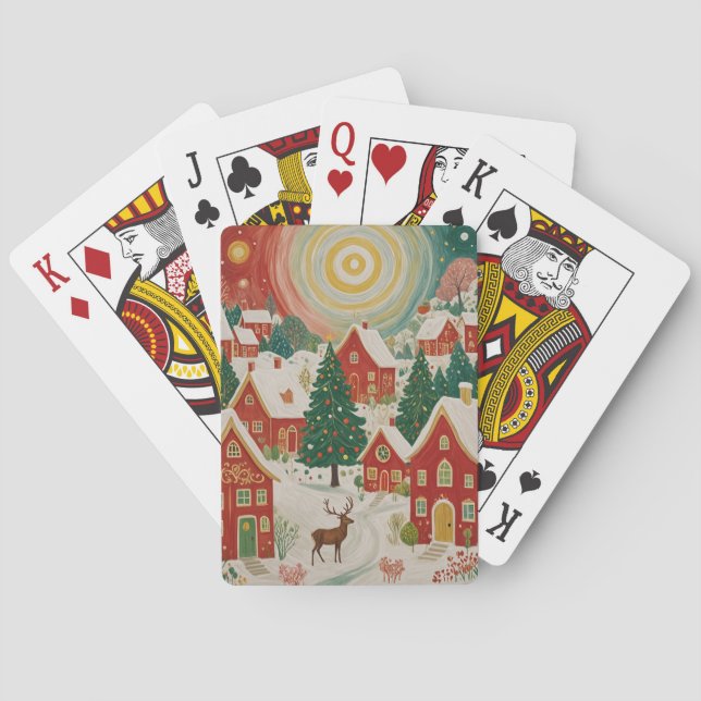 Jeu De Cartes Village de Noël (dos)