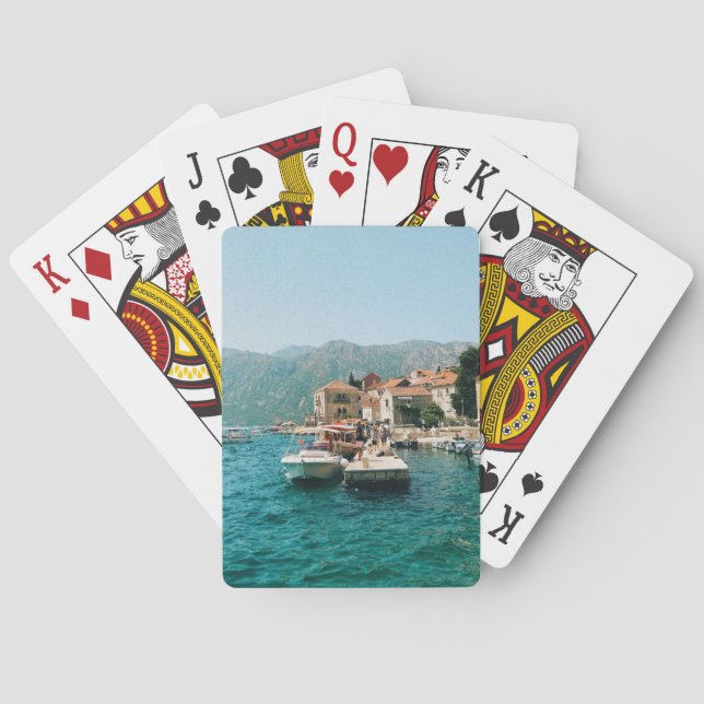 Jeu De Cartes Ville côtière de Perast, Monténégro (dos)