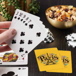 Jeu De Cartes Ville de Lumières : Typographie audacieuse de Pari