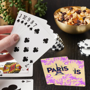 Jeu De Cartes Ville de Lumières : Typographie audacieuse de Pari