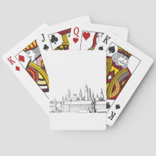 Jeu De Cartes ville fabuleuse . artwork . noir et blanc
