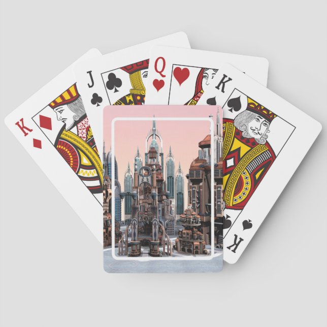 Jeu De Cartes Ville futuriste (dos)
