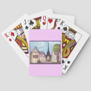Jeu De Cartes Ville Inspiré De Paris Avec La Tour Eiffel Jouer