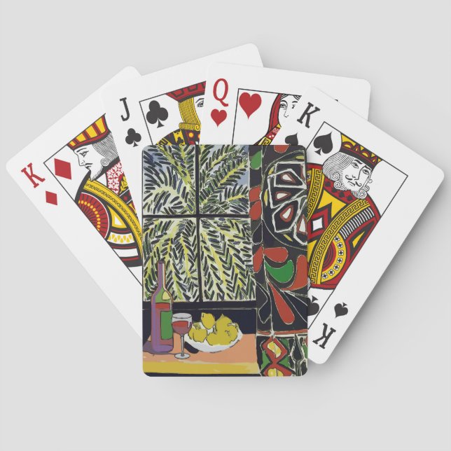 Jeu De Cartes Vin dans la fenêtre Abstrait (dos)