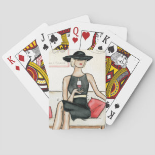 Jeu De Cartes Vin de boisson fashionista
