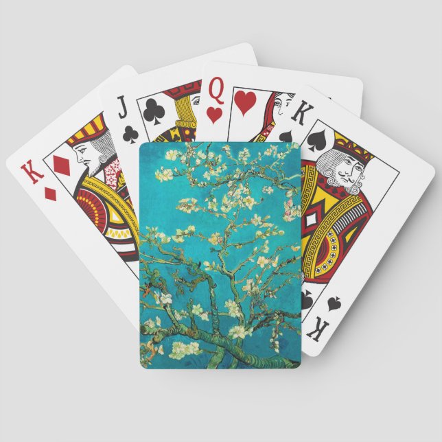Jeu De Cartes Vincent Van Gogh Blossoming Almond Tree Floral Art (dos)
