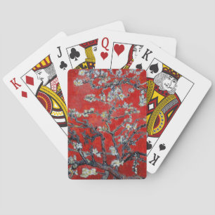 Jeu De Cartes Vincent van Gogh Branches avec amande rouge fleurs