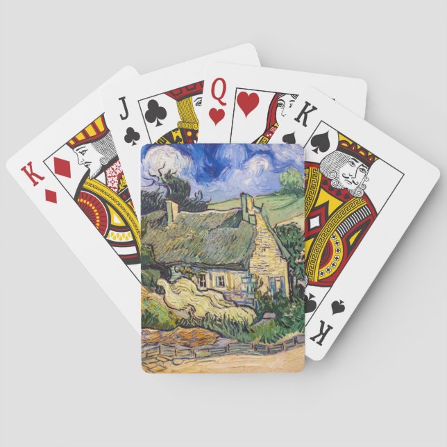 Jeu De Cartes Vincent Van Gogh - Chalets de chaume à Cordeville (dos)