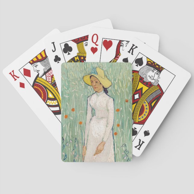 Jeu De Cartes Vincent van Gogh - Fille en blanc (dos)
