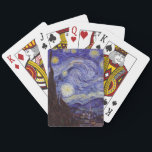 Jeu De Cartes Vincent Van Gogh Starry Nuit Vintage Art<br><div class="desc">Vincent van Gogh Starry Night Art Peinture Starry Night est un tableau de l'artiste post-impressionniste néerlandais Vincent van Gogh. Le ciel bleu de la nuit est rempli de nuages tourbillonnants, d'étoiles et d'une lune brillante croissant. La Nuit étoilée est la seule nocturne de la série de vues depuis la fenêtre...</div>