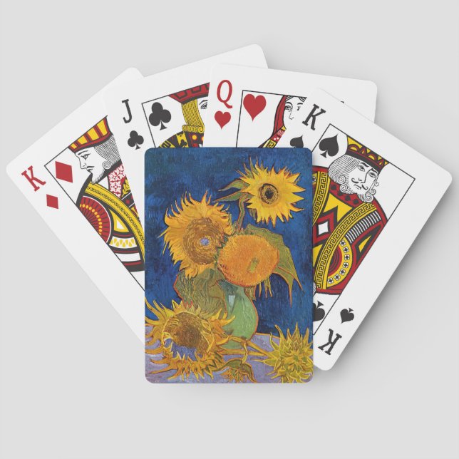 Jeu De Cartes Vincent van Gogh - Vase avec cinq tournesols (dos)