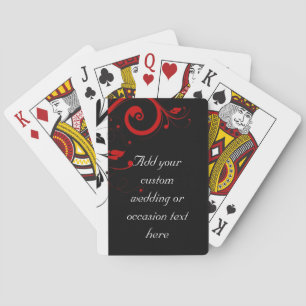 Jeu De Cartes Vins Tourbillonnant noirs et rouges