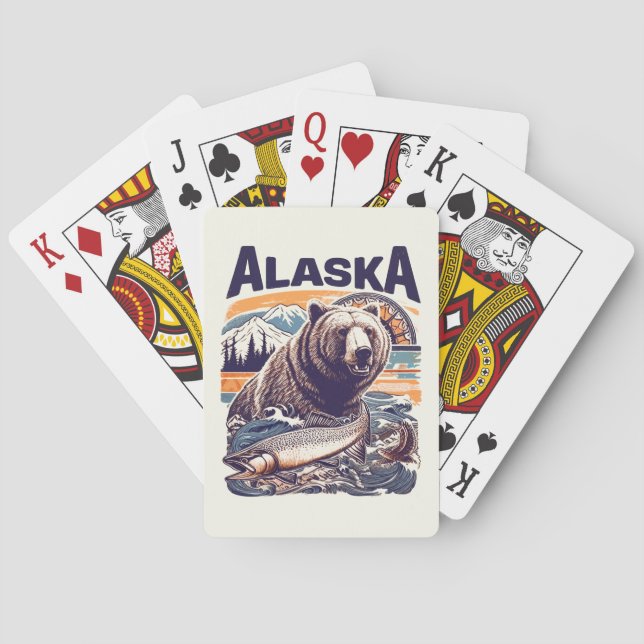 Jeu De Cartes Vintage Alaska (dos)