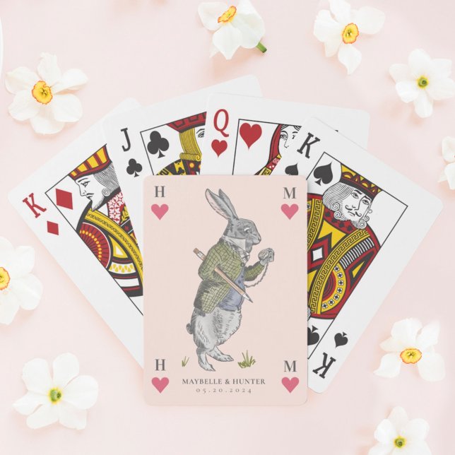 Jeu De Cartes Vintage Alice au pays des merveilles Rabbit Carte  (Créateur téléchargé)