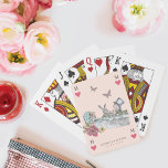 Jeu De Cartes Vintage Alice au Pays des merveilles Tea Party Car<br><div class="desc">Magnifiquement conçu vintage Alice in Wonderland sur le thème de sauver les cartes à jouer à jour. Parfait pour un mariage Alice in Wonderland. Nous avons méticuleusement restauré l'emblématique Alice in Wonderland vintage tea party table & illustrations de personnages en les dessinant à la main et les amenant à la...</div>