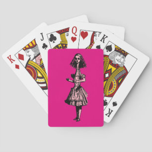 Jeu De Cartes Vintage Alice étirée au pays des merveilles