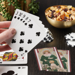 Jeu De Cartes Vintage Art Nouveau Helm Cacao par Privat Livemont