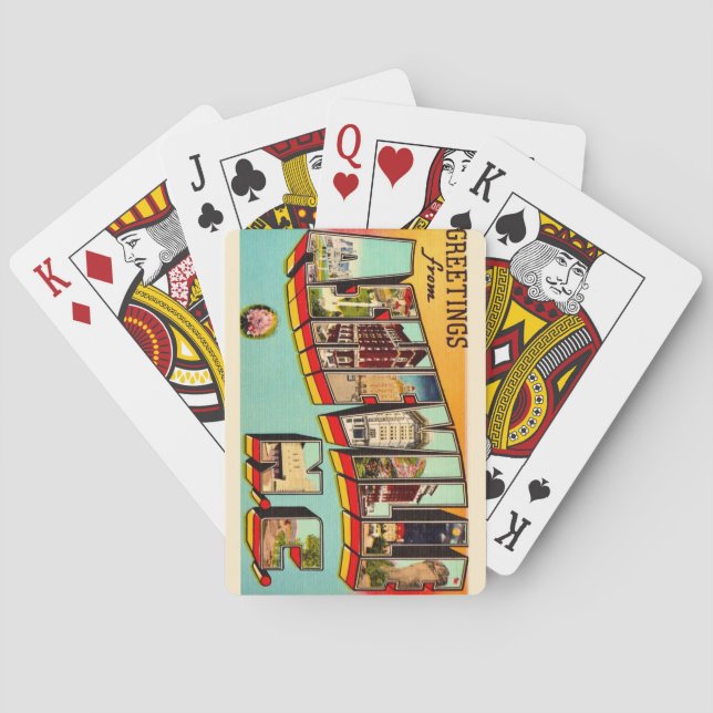 Jeu De Cartes Vintage Asheville NC Playing Cards (dos)