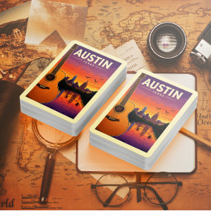 Jeu De Cartes Vintage Austin Texas