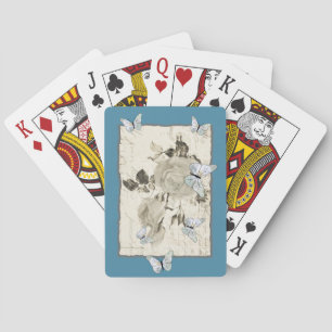 Jeu De Cartes Vintage avec papillons