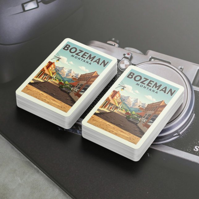 Jeu De Cartes Vintage Bozeman Montana (Créateur téléchargé)