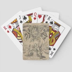 Jeu De Cartes vintage burlap religieux paradis victorien ange