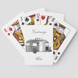 Jeu De Cartes Vintage classique caravane arrondie caravane jouan