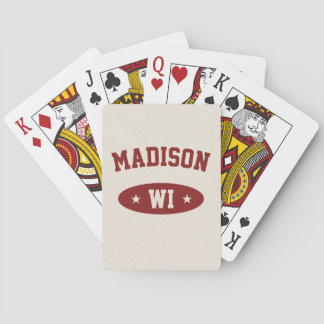 Jeu De Cartes Vintage Collegiate Style Wisconsin Playing Cards