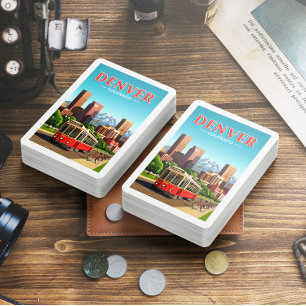 Jeu De Cartes Vintage Denver Colorado