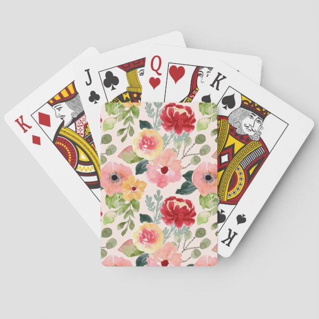 Jeu De Cartes Vintage floral enchanté (dos)