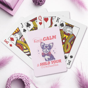 Jeu De Cartes Vintage Gardez le calme et tenez votre citation de