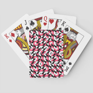 Jeu De Cartes Vintage Glitch : Motif Abstrait géométrique
