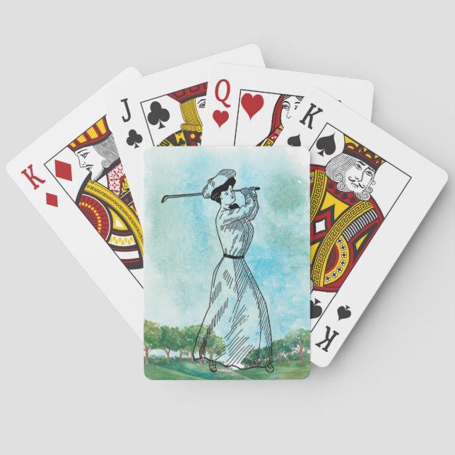 Jeu De Cartes Vintage Golf Classic Playing Cartes (dos)