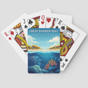 Jeu De Cartes Vintage Great Barrier Reef Australie Voyage