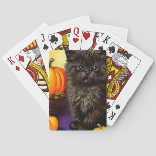 Jeu De Cartes Vintage Halloween Kitten
