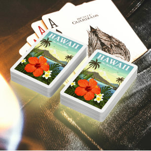 Jeu De Cartes Vintage Hawaii