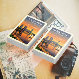 Jeu De Cartes Vintage Jacksonville Floride