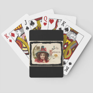 Jeu De Cartes Vintage Jolly Halloween Witch