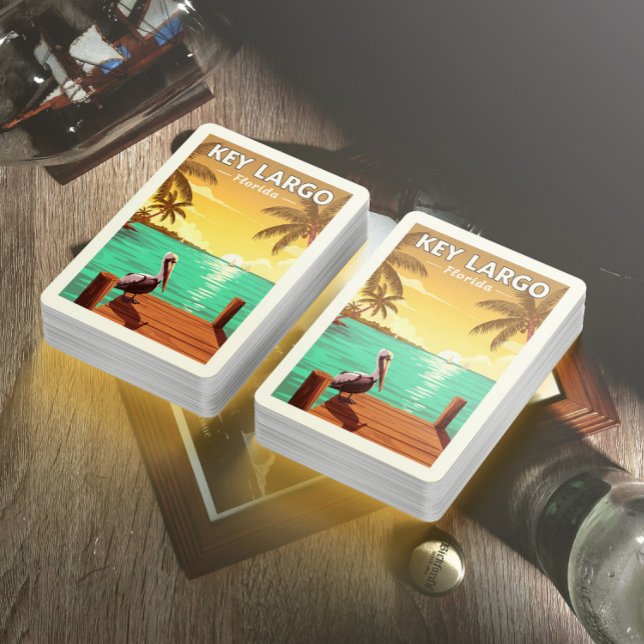 Jeu De Cartes Vintage Key Largo Floride (Créateur téléchargé)