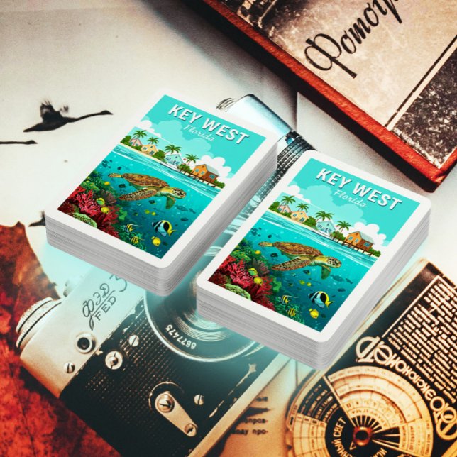 Jeu De Cartes Vintage Key West Floride (Créateur téléchargé)