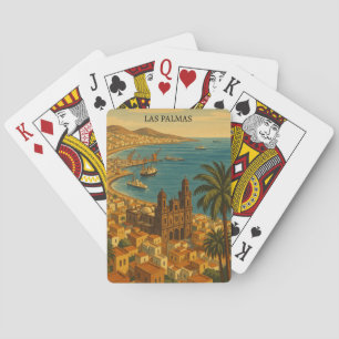 Jeu De Cartes Vintage Las Palmas, Gran Canaria City View