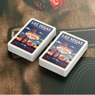 Jeu De Cartes Vintage Las Vegas Nevada