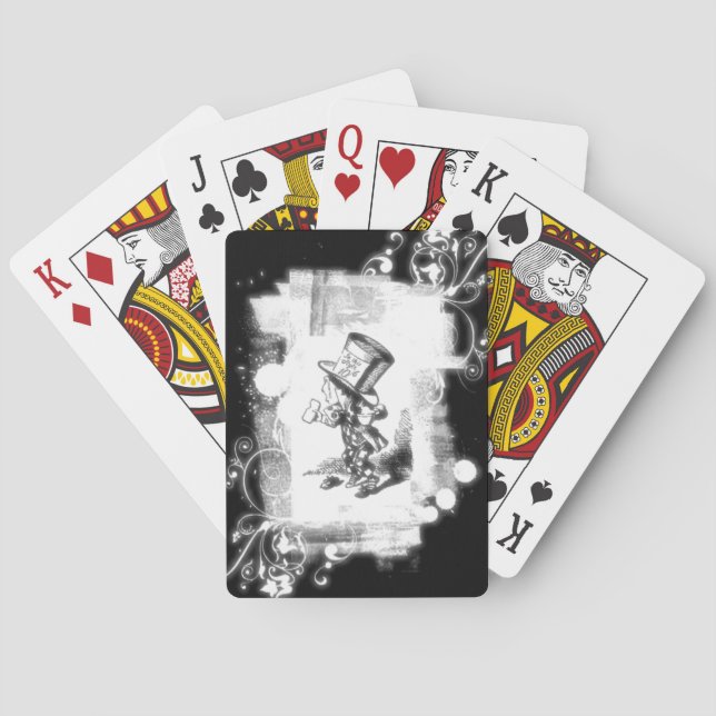 Jeu De Cartes Vintage Lewis Carroll Chapelier Fou (dos)