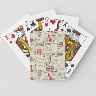 Jeu De Cartes Vintage Londres Jouer des cartes